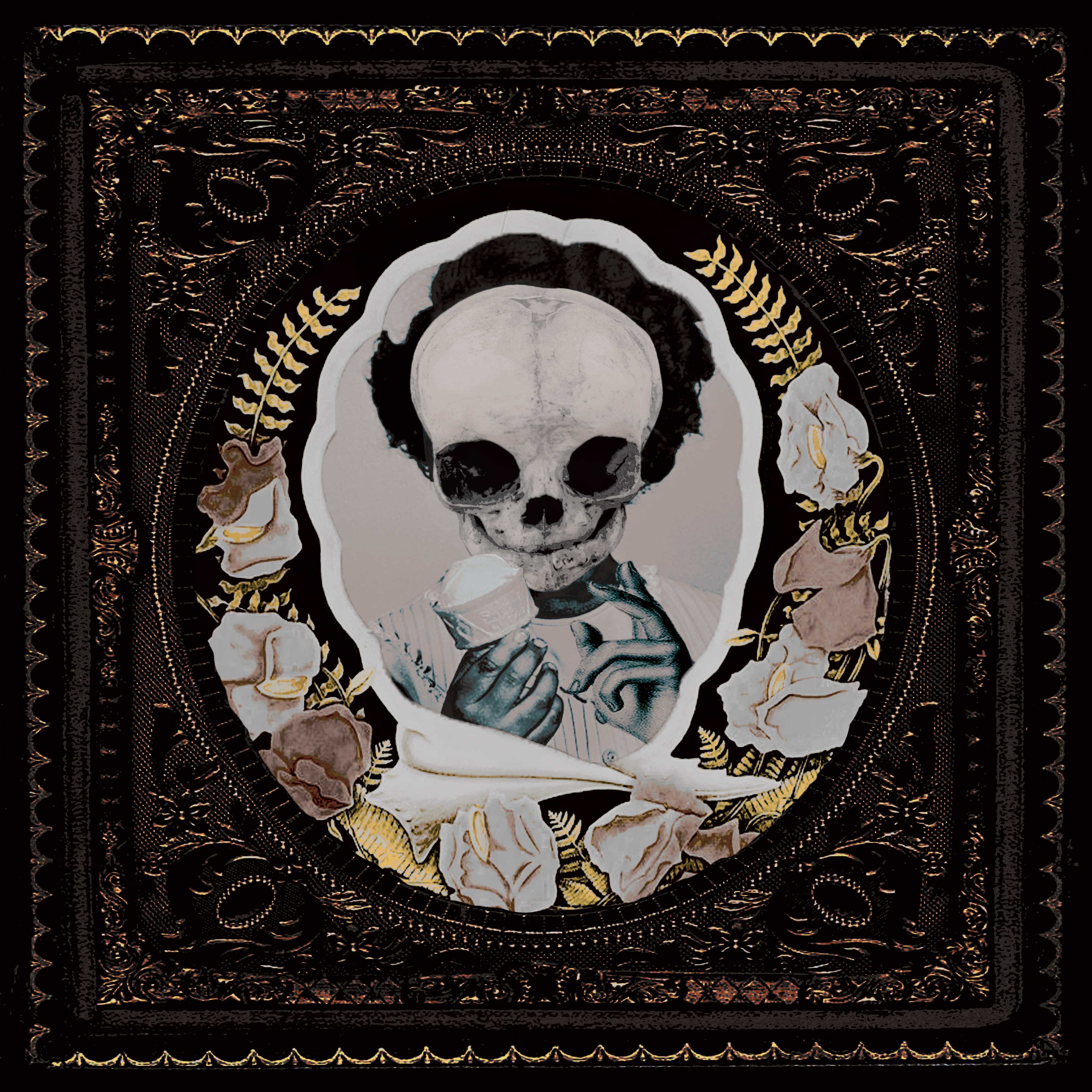 A site landing page image despicting a skull child.